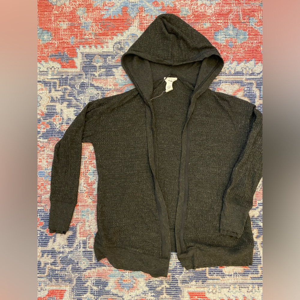 Open cardigan, dark grey